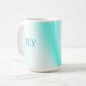 Mug personnalisable LIY Aqua (Devant gauche)