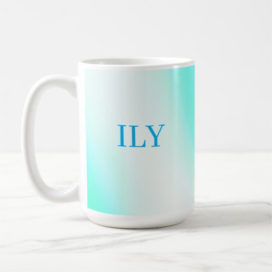 Mug personnalisable LIY Aqua (Gauche)
