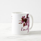 Mug Personnalisable Miriam nom rose fleurs boho (Devant droit)