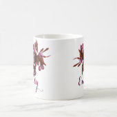 Mug Personnalisable Miriam nom rose fleurs boho (Centre)