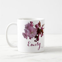 Personnalisable Miriam nom rose fleurs boho