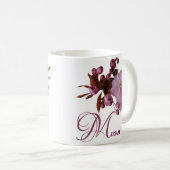 Mug Personnalisable Miriam nom rose fleurs boho (Devant droit)