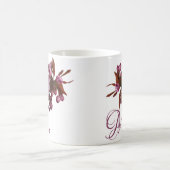 Mug Personnalisable Miriam nom rose fleurs boho (Centre)