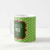 Mug Personnalisable "Nice List" Photo Mug, 11 oz (Devant gauche)