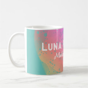 Mug personnalisable Peint Arc-en-ciel rose
