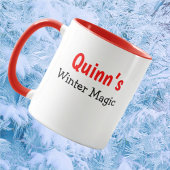 Mug Personnalisable Petite Chat Magie d'hiver