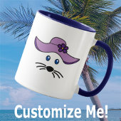 Mug Personnalisable Petite Souris Beach Girl