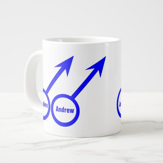 Mug personnalisable pour amants gays (Devant gauche)