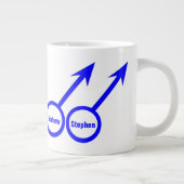 Mug personnalisable pour amants gays (Droite)