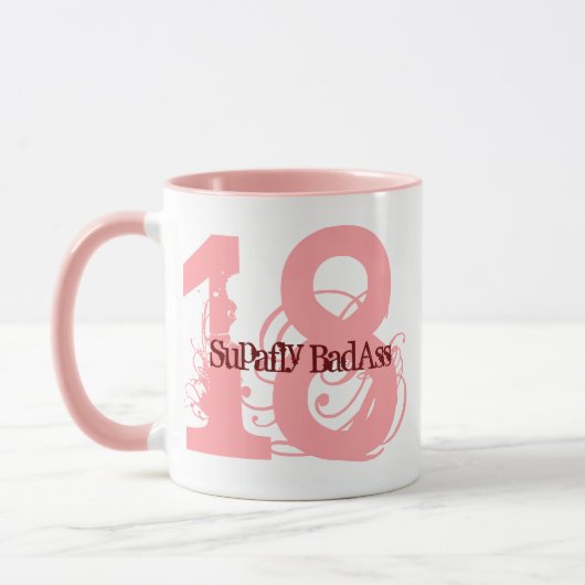 Mug Personnalisable Seize ans 18e anniversaire Coffee (Gauche)