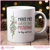 Mug Personnalisable sous le Mistletoe Christmas