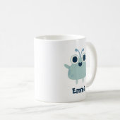 Mug Personnalisable votre nom avec une jolie Monster A (Devant droit)
