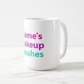 Mug Personnalisable Votre nom brosse de maquillage Tit (Devant droit)