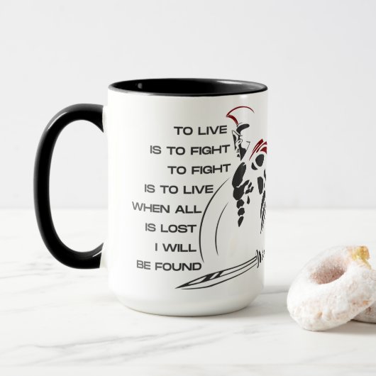 Mug Personnalisable "WARRIORs SOUL" 15oz (Avec donut)