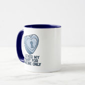 Mug PersonnalisableI " ! verrouillé mon coeur" (Devant gauche)