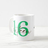 Mug Personnalisation du 16e anniversaire (Devant gauche)