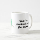 Mug Personnalisation du 19e anniversaire (Devant droit)
