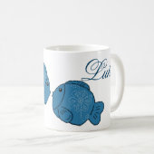 Mug Personnalisation du double poisson (Devant droit)