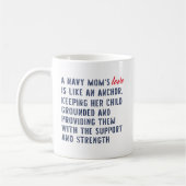 Mug Personnalisation d'une mère de la marine américain (Gauche)