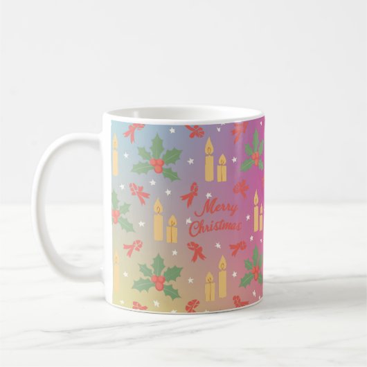 Mug Personnalisation festive de Noël (Gauche)