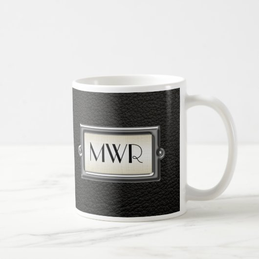 Mug Personnalisation masculine exécutive à 3 lettres m (Droite)