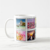 Mug Personnalisation Souvenirs Voyage Photo Collage (Gauche)