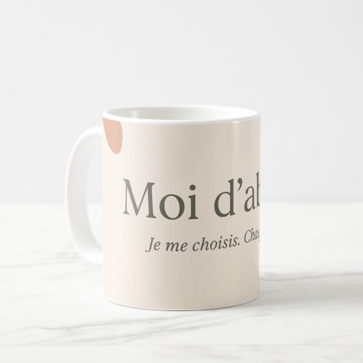 mug personnalisé (Devant gauche)