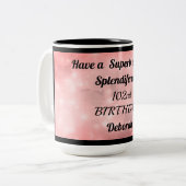 Mug personnalisé 102e anniversaire (Devant gauche)