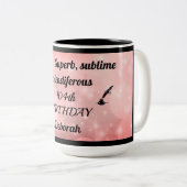 Mug personnalisé 104e anniversaire (Devant droit)