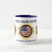 Mug Personnalisé 2024 TOTAL SOLAR ECLIPSE USA (Centre)