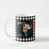 Mug Personnalisé 2 couples photo initiales coeur Valen (Gauche)