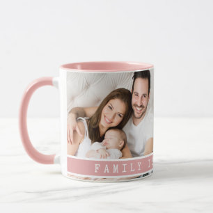 Mug Personnalisé 2 Photo Collage Famille Image Citatio