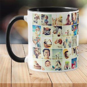Mug Personnalisé 30 Photos Famille moderne et animal d