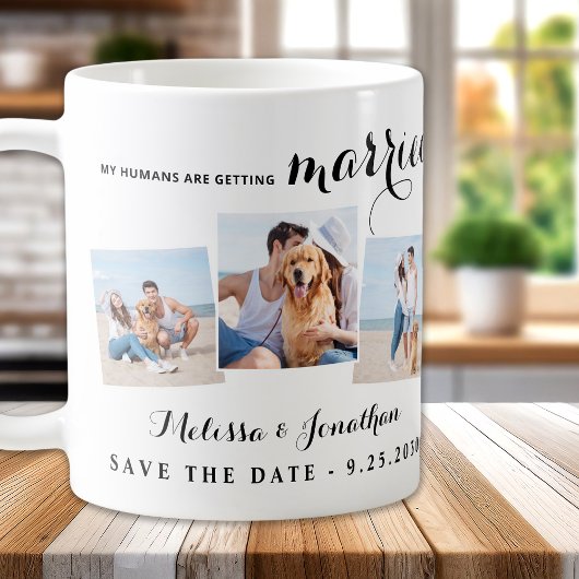 Mug Personnalisé 3 Animal Photo Chien Mariage Enregist