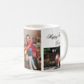 Mug Personnalisé 3 Photo Et Texte Blanc (Devant droit)