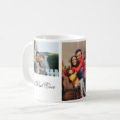 Mug Personnalisé 3 Photo Et Texte Blanc (Devant gauche)