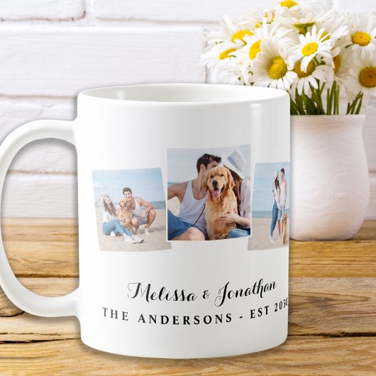 Mug Personnalisé 3 Photo unique Mariage nouvellement m