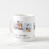 Mug Personnalisé 3 Photo unique Mariage nouvellement m (Devant gauche)