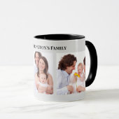 Mug Personnalisé 3 sections Photos de famille Collage  (Devant droit)