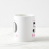 Mug personnalisé 50 et fabuleux fête d'anniversair (Centre)
