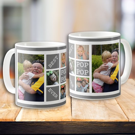 Mug Personnalisé 5 Photo Collage Meilleure Pop Pop Jam