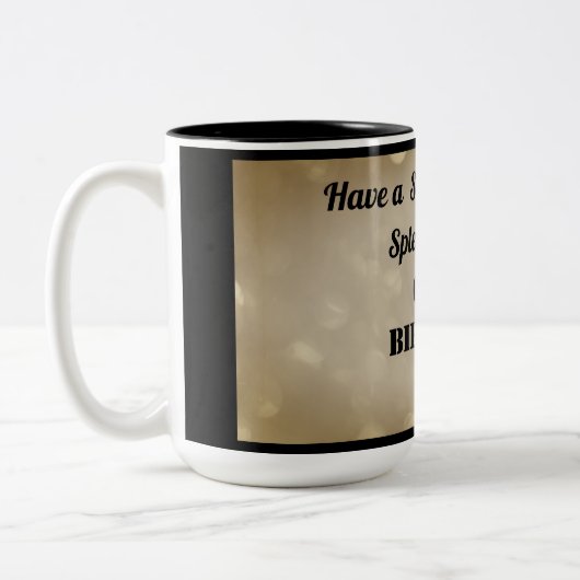 Mug personnalisé 65e anniversaire (Gauche)