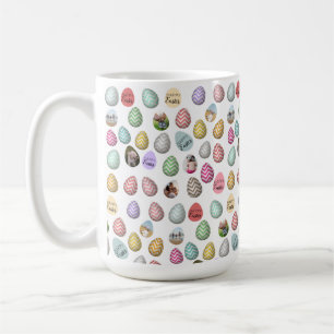 Mug Personnalisé 6 Photo Motif Oeuf de Pâques