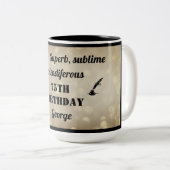 Mug personnalisé 75e anniversaire (Devant droit)