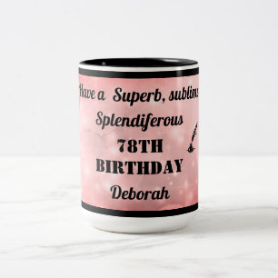 Mug personnalisé 78e anniversaire