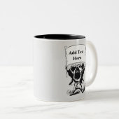 Mug personnalisé à deux tons (Devant droit)