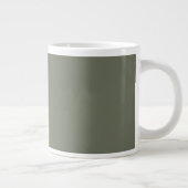 Mug personnalisé à deux tons vert mousse (Droite)