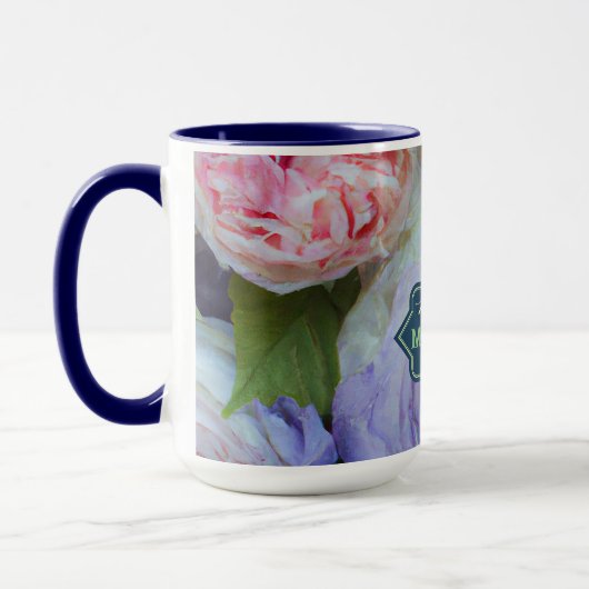 Mug personnalisé à fleurs multiples souple et auda (Gauche)
