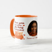 Mug personnalisé 'À jamais mon Valentin' (Devant gauche)