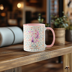 Mug personnalisé abstrait bohème chic - T